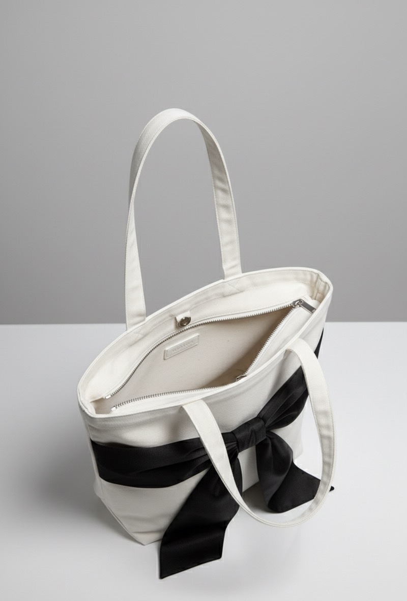 Bellagio Noire Bow Tote - Image 2