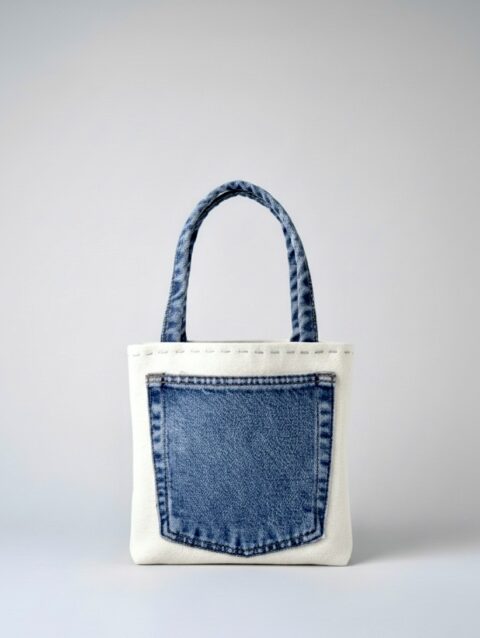 Bellagio Azzurre Denim Pocket Tote